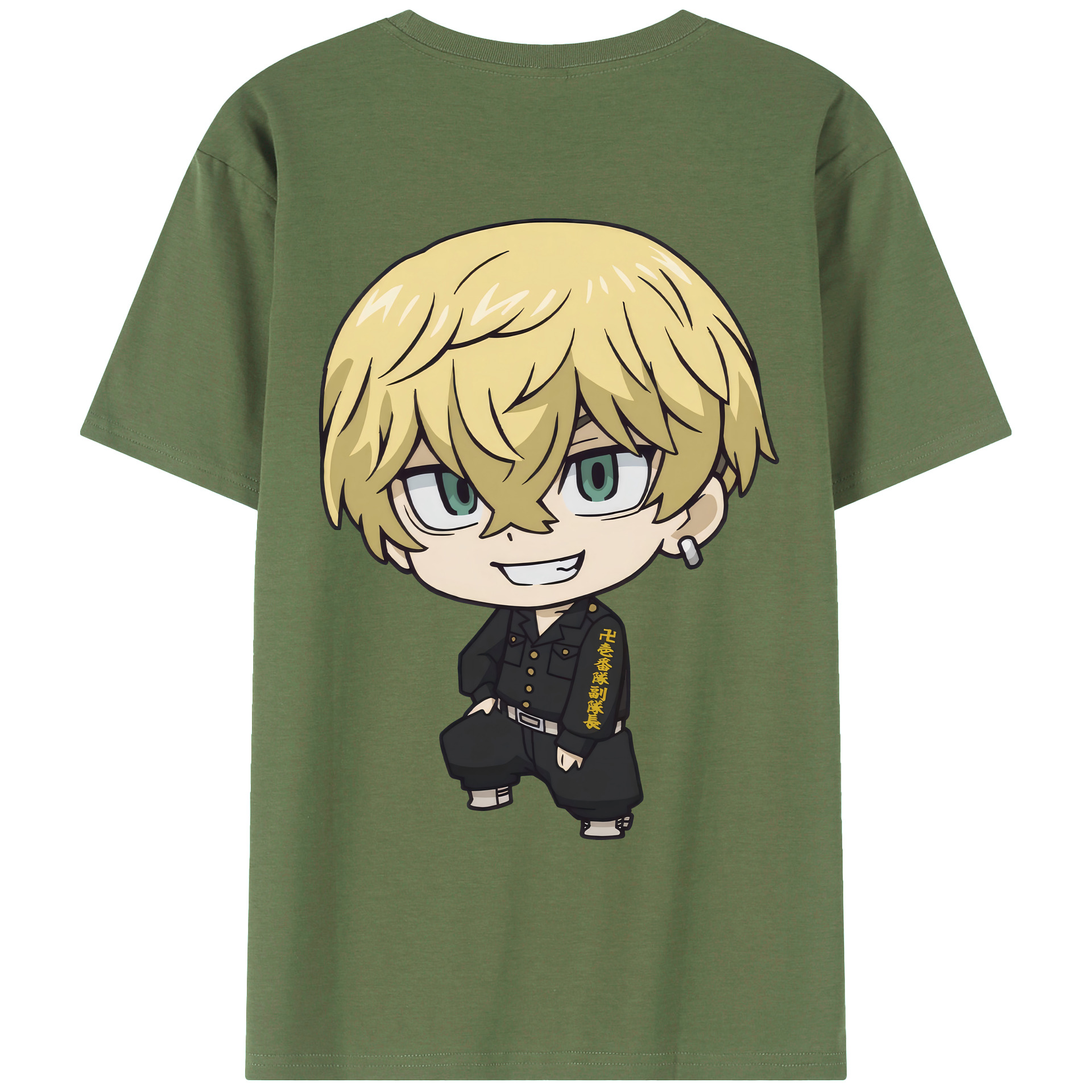 （画像用） 東京リベンジャーズ Tokyo Revengers 綿100％ メンズ半袖Tシャツ（バックプリント） 通気性